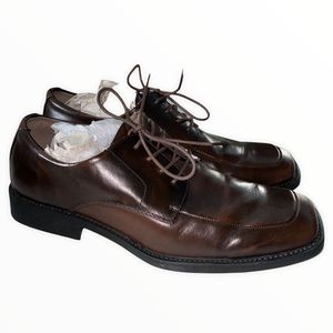 BORELLI MENS MARTIN OXFORD - BROWN SIZE 11.5 EUC